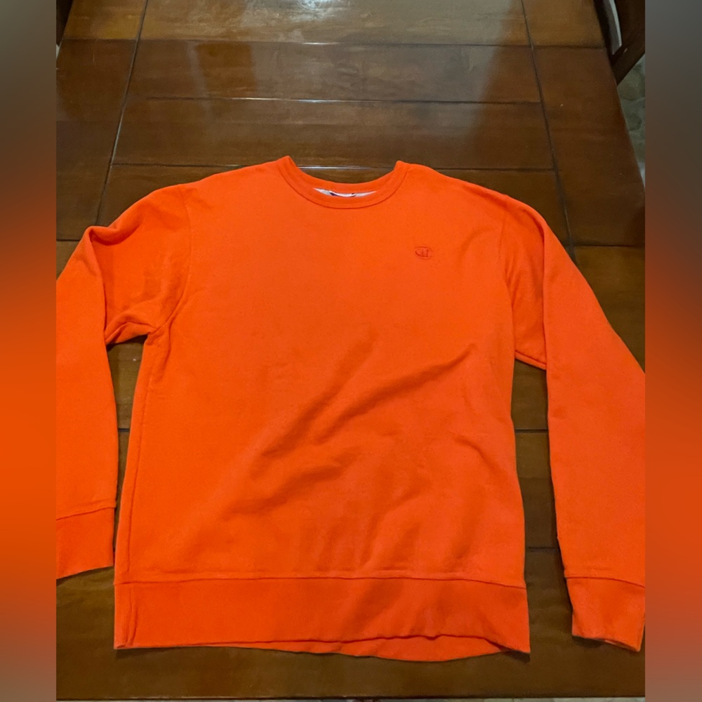 Champion large orange crew neck